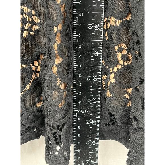 City Studio Juniors lace fit and flare dress, black/peach, size 9, NWT - Picture 7 of 10